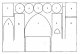 Grotta di Santa Margherita - Schizzo ricostruttivo della partizione della decorazione absidale